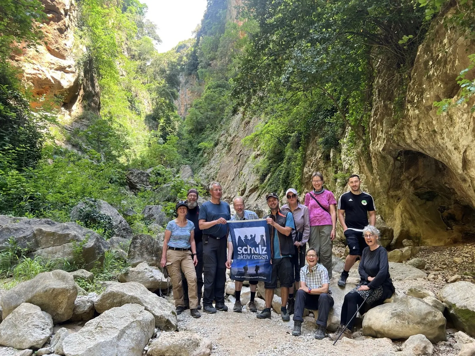 Das Ziel Ihrer Wanderung an Tag 4: Gjipe-Schlucht