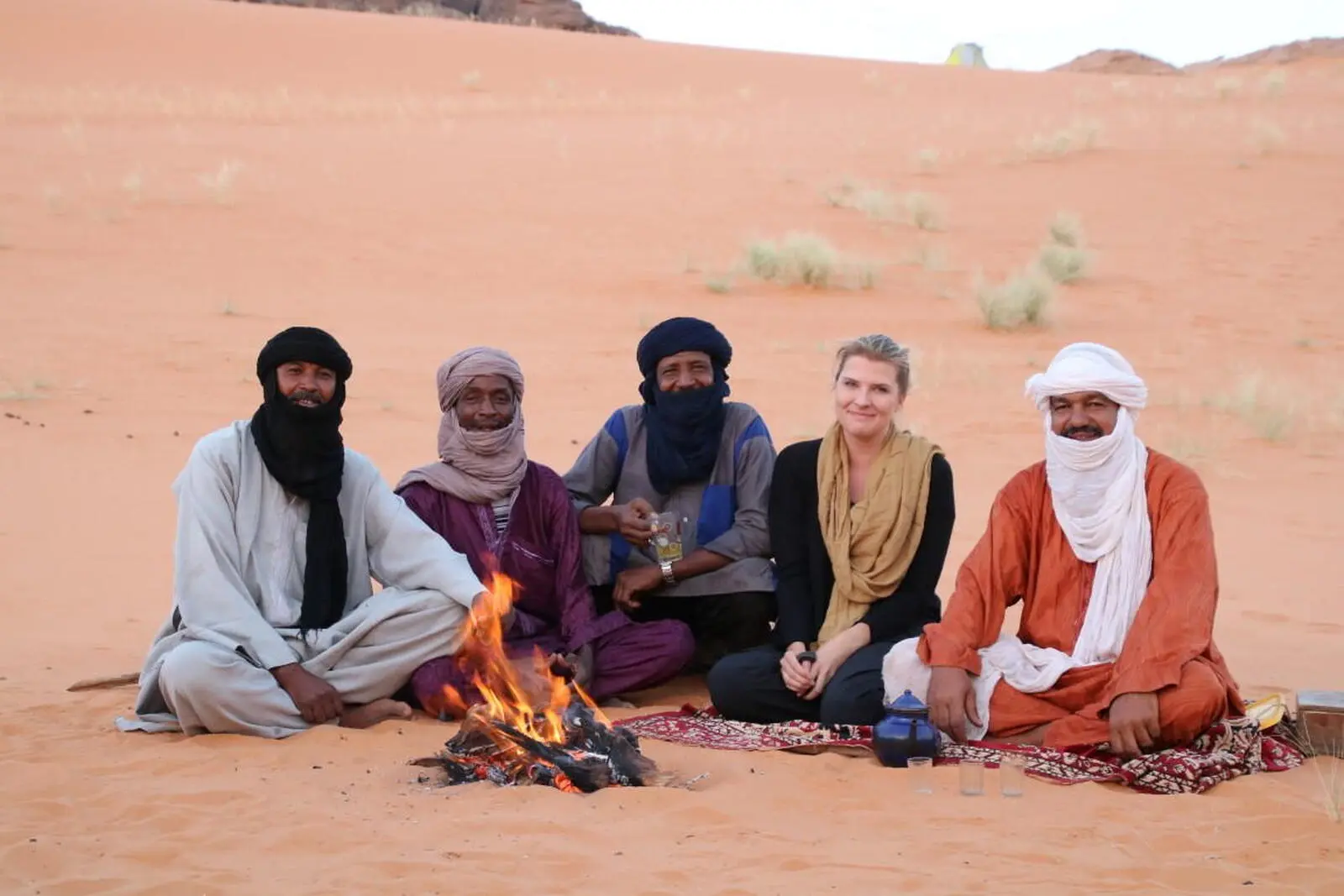 Unsere seit Jahren verbundene Tuaregmannschaft.