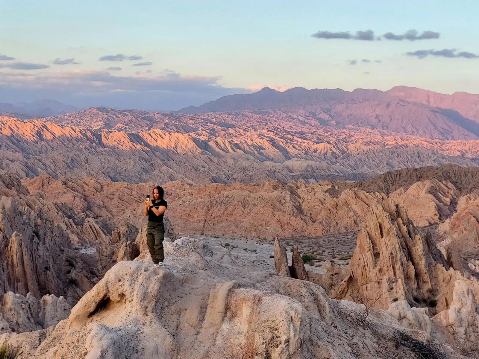 Sonnenuntergangsstimmung bei Salta