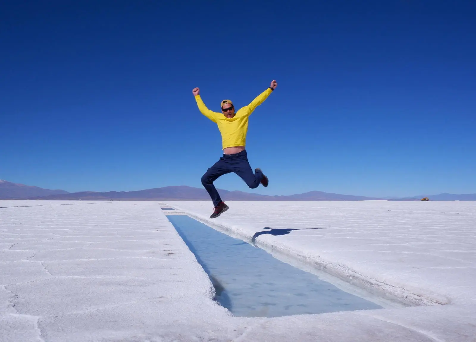 Die Salinas Grandes bilden einen riesigen Salzsee in Argentinien