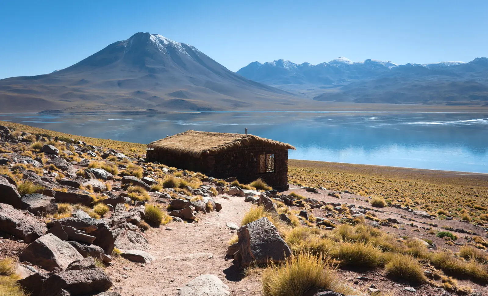 Seen in der trockensten Wüste der Welt: Atacama