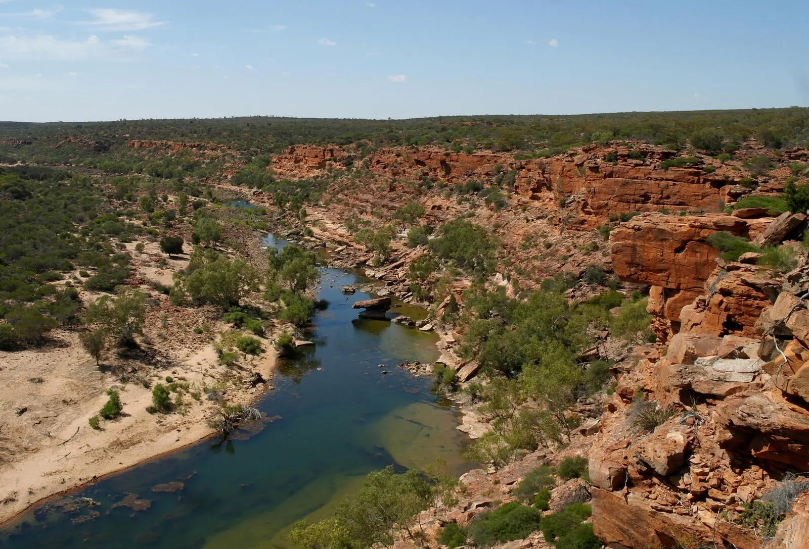 Flusslandschaft des Murchison River im Kalbarri-Nationalpark