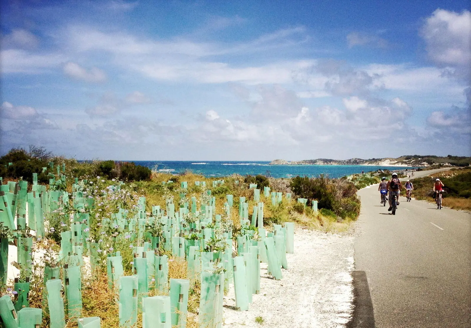 Entspannter Radfahrtag auf der autofreien Insel Rottnest Island