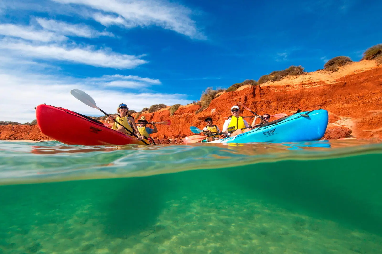 Per Kayak unterwegs an der Korallenküste Australiens