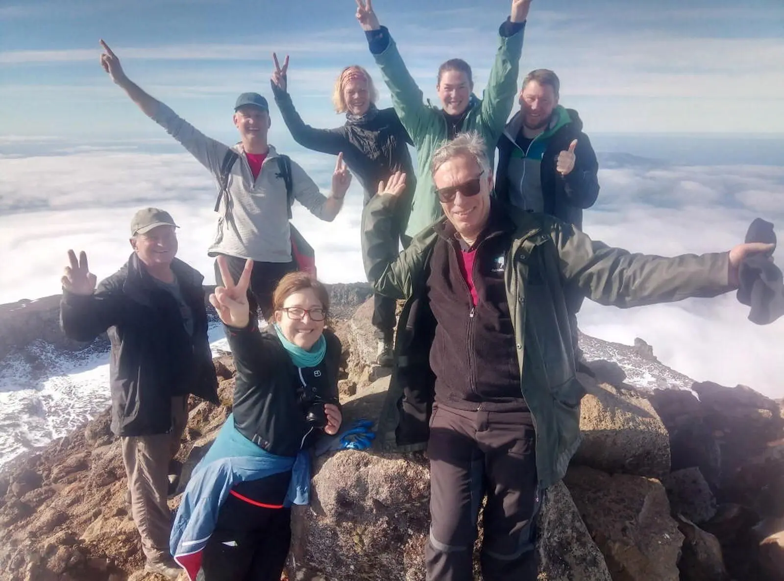 Gipfelglück auf dem Pico -  die Wanderung ist anstrengend aber lohnt sich