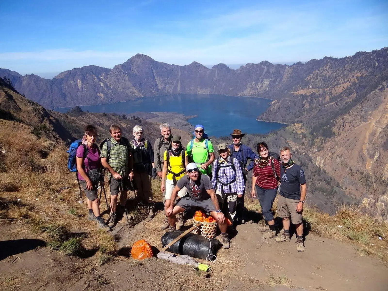 Traumwetter am Vulkan Rinjani vor dem Gipfeltag
