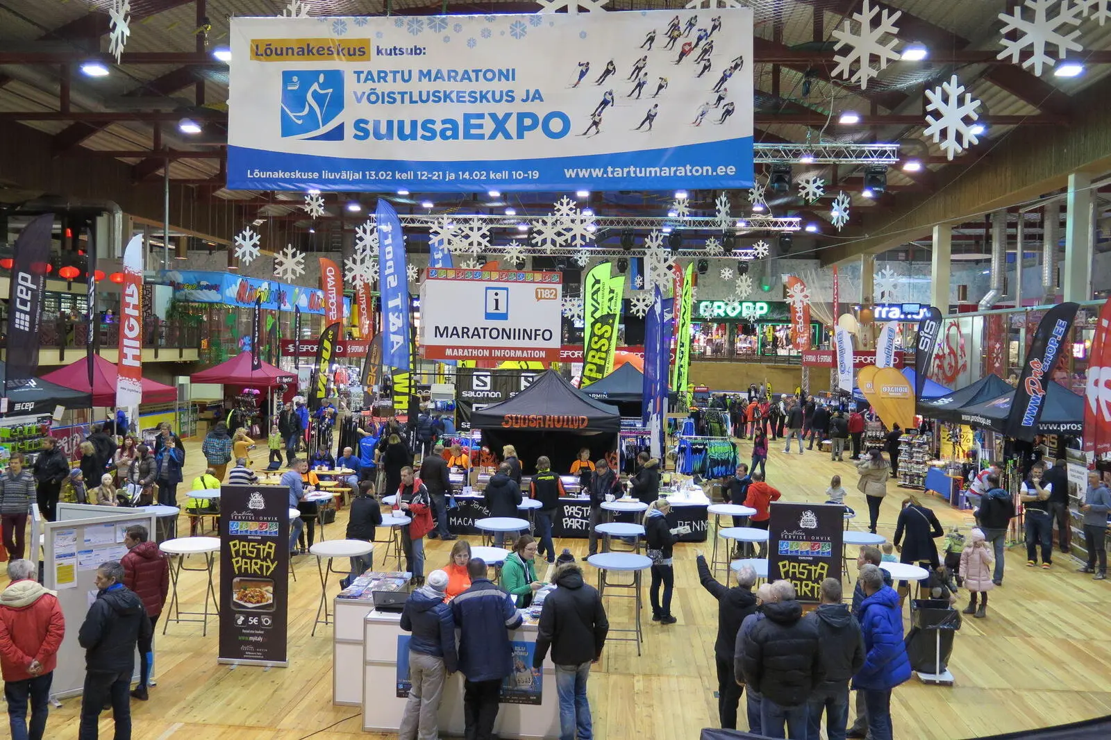 Wir besuchen die Tartu-Skimarathon-EXPO auf dem Weg nach Otepää.