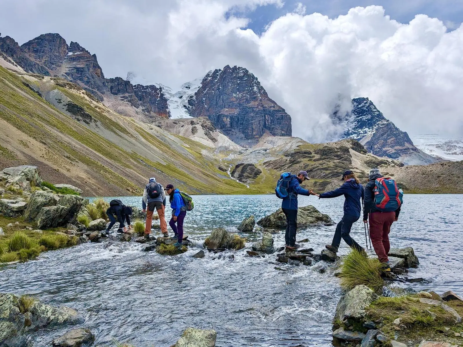 Wanderung zum Chiar Khota Bergsee am Fuße des Pico Austria (Foto: J. Wirtz)