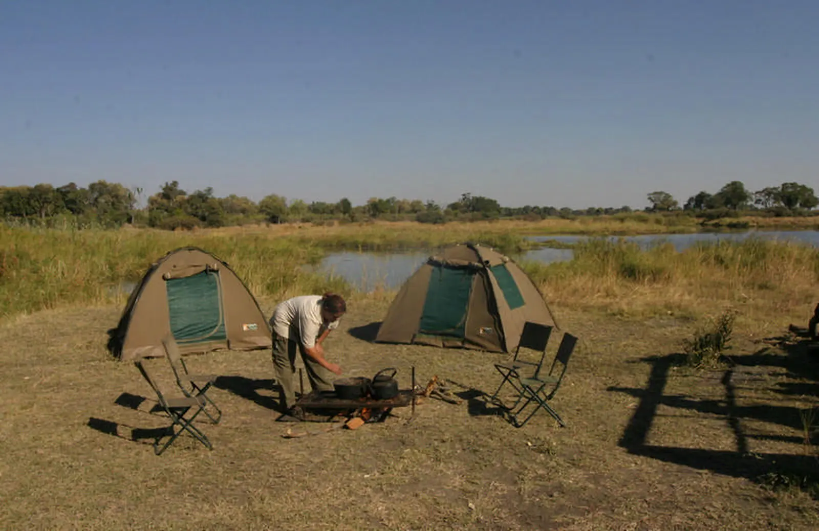 Das Camp wird mitten in der Wildnis aufgebaut - Abenteuer und Naturerlebnis pur!