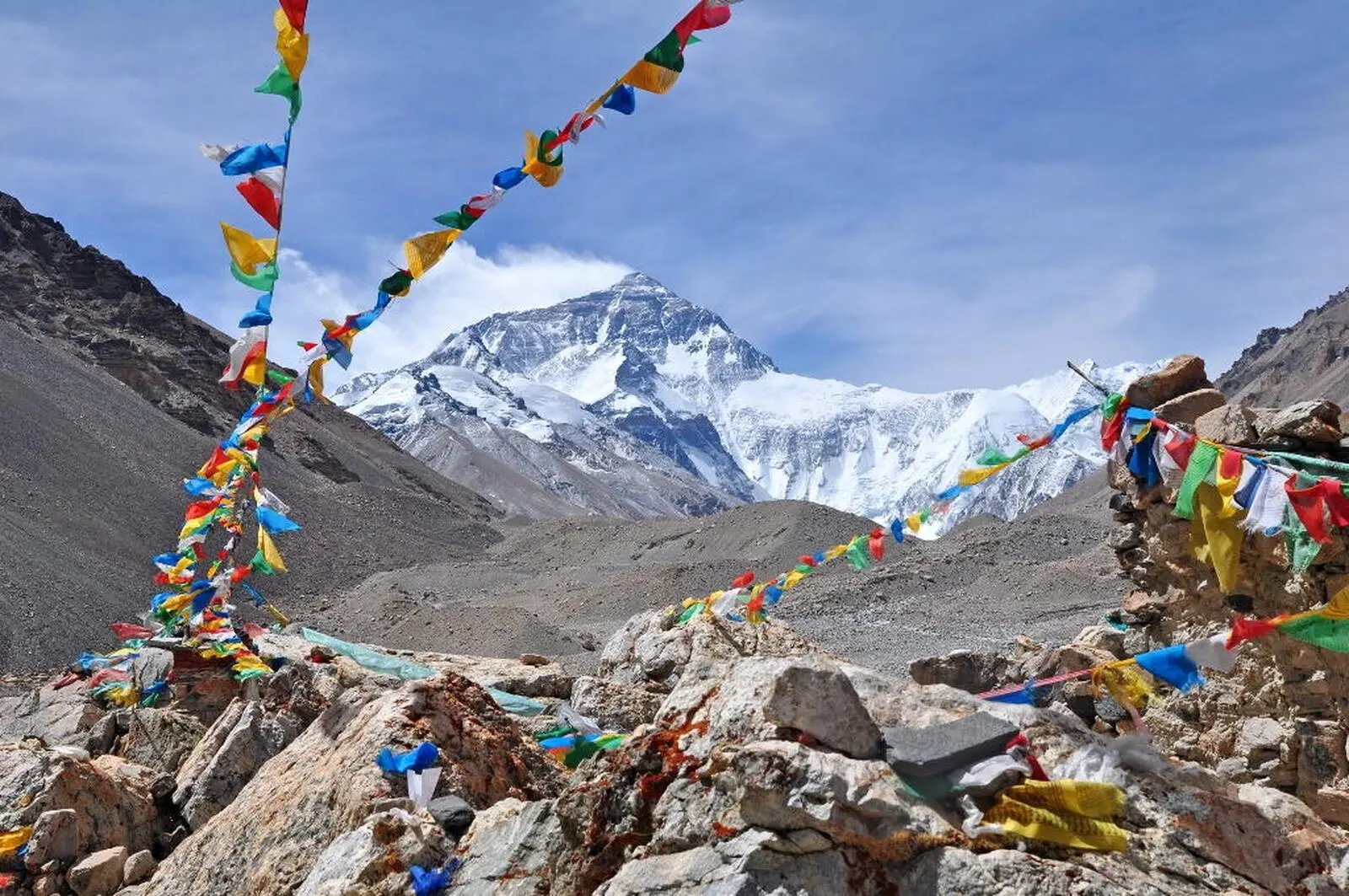 Eines der Höhepunkte Ihrer Reise: Die Nordflanke des Mount Everest.