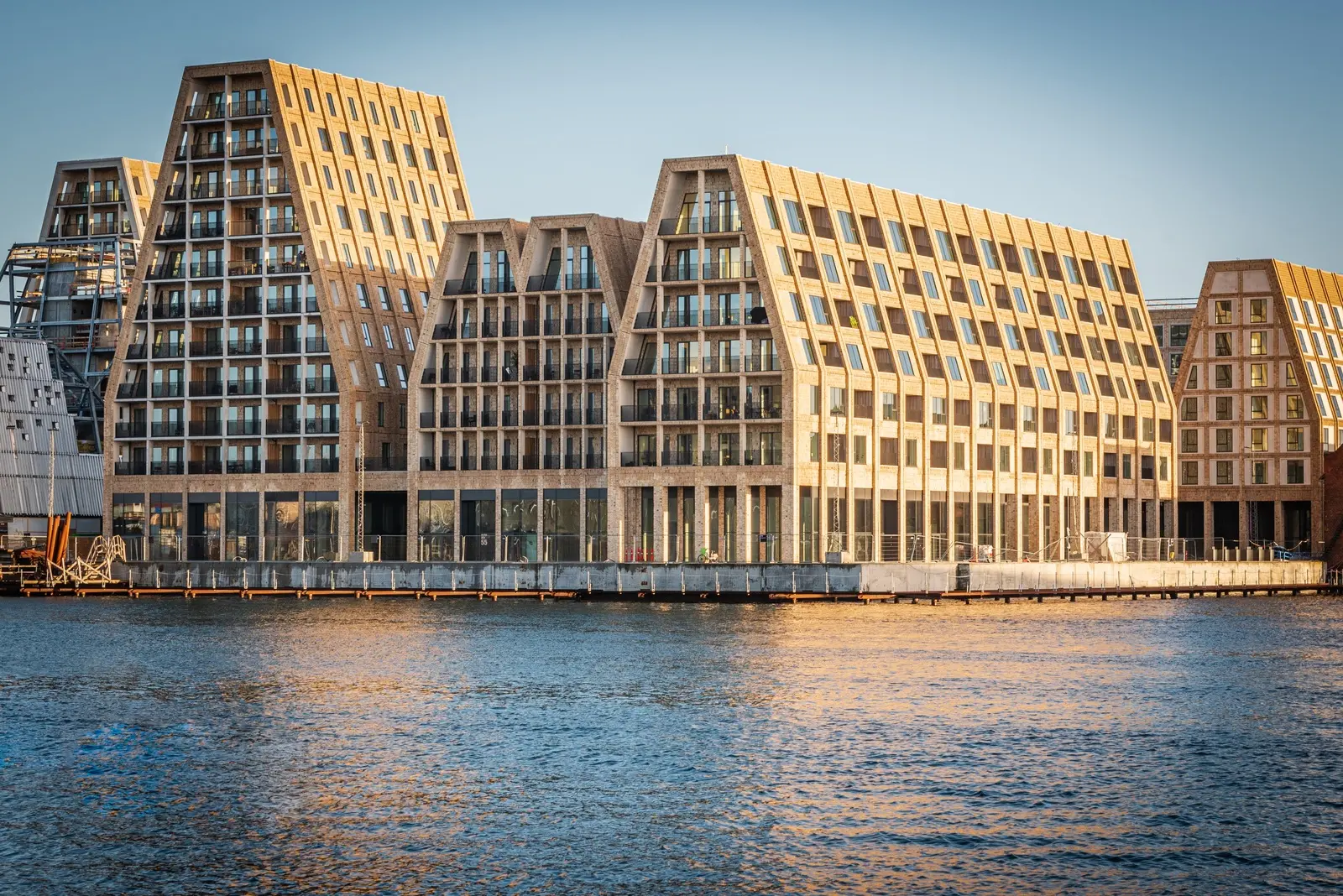 Moderne Wohngebäude am Hafen von Kopenhagen
