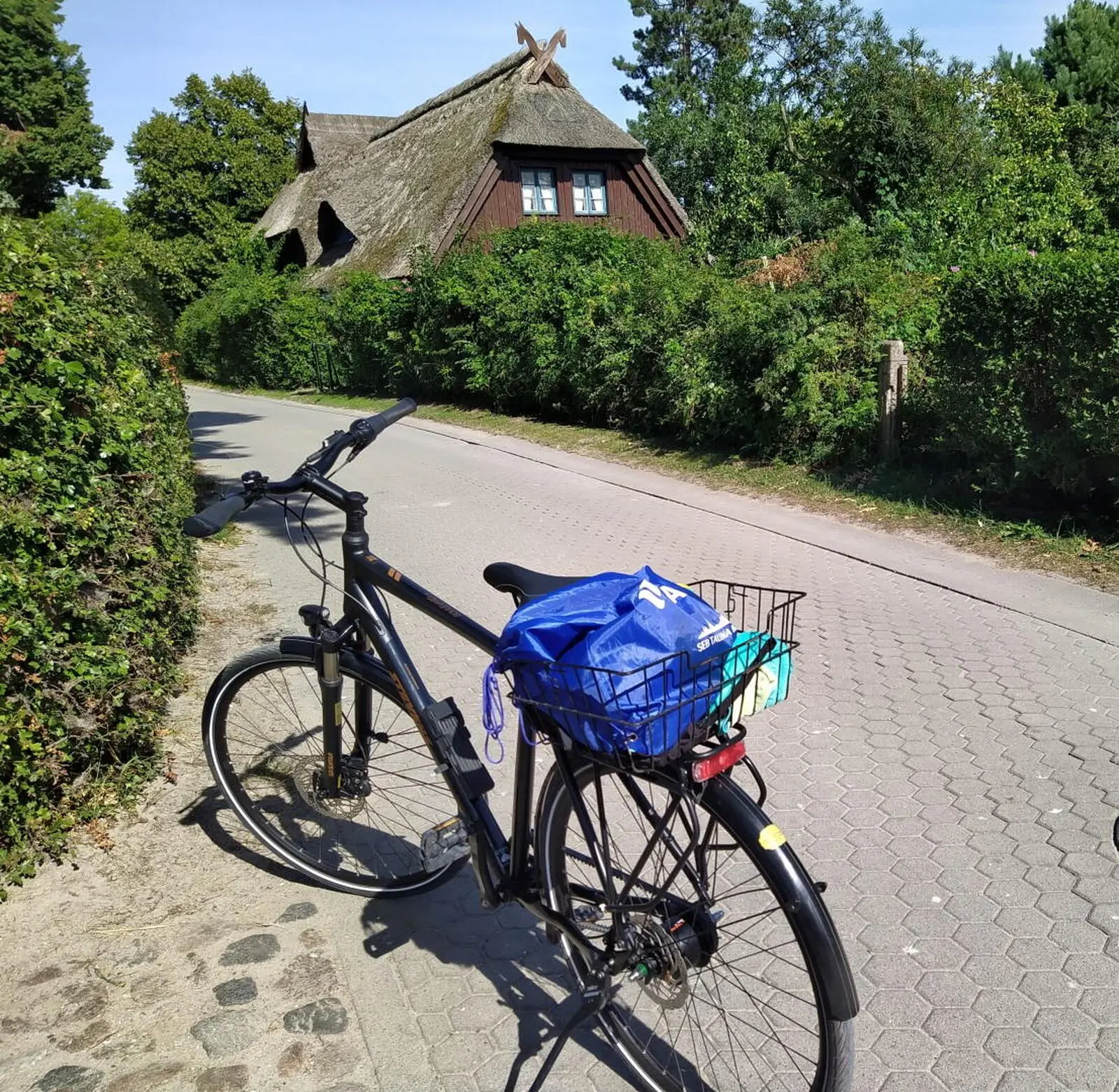 Noch am Anreisetag nehmen wir unsere Räder in Empfang - bereits am Samstag radeln wir nach Wieck auf der Boddenseite zum 10 km-Lauf.