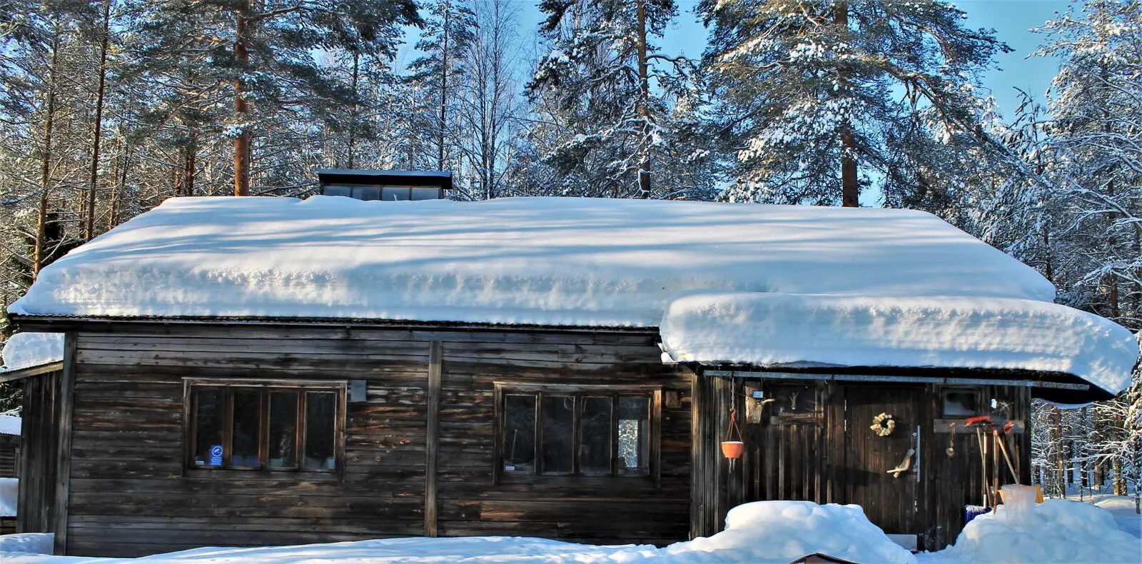 Die Wildnishütte liegt etwa 35km entfernt von der Huskyfarm...