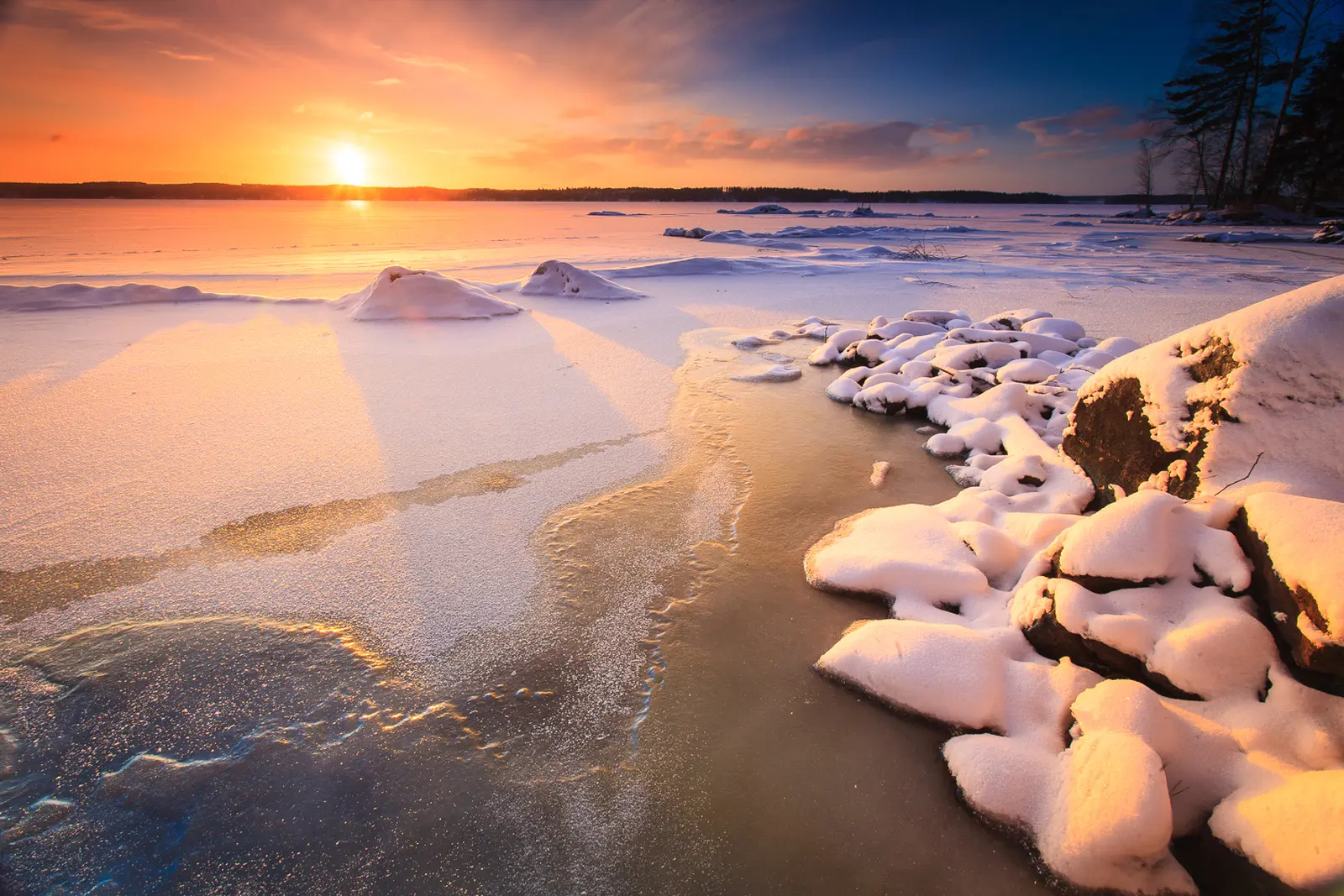 Ab Mitte Januar wagt sich die Sonne langsam wieder über den Horizont.