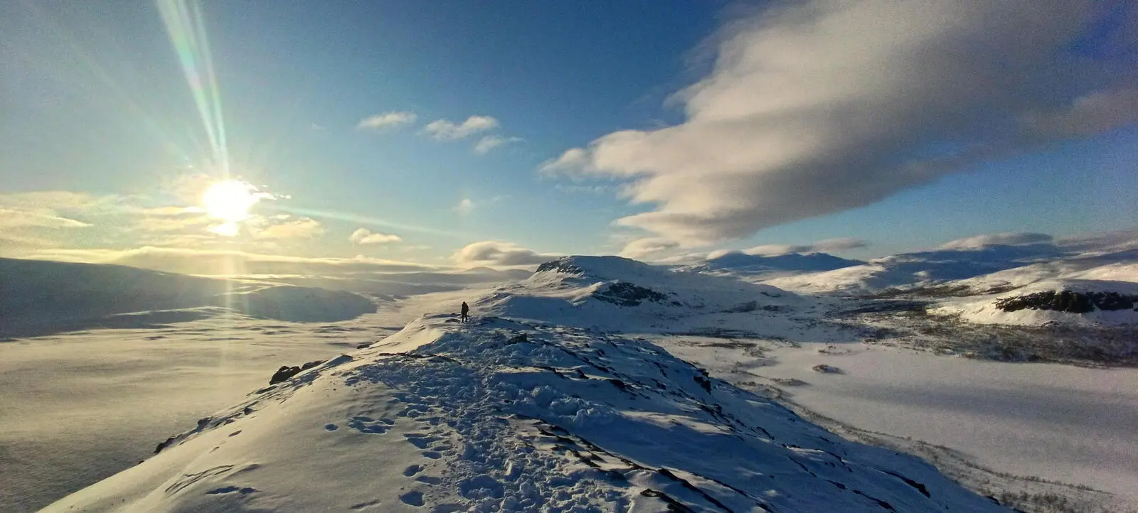 Auf Gipfeltour zum Halti, höchster Berg Finnlands.
