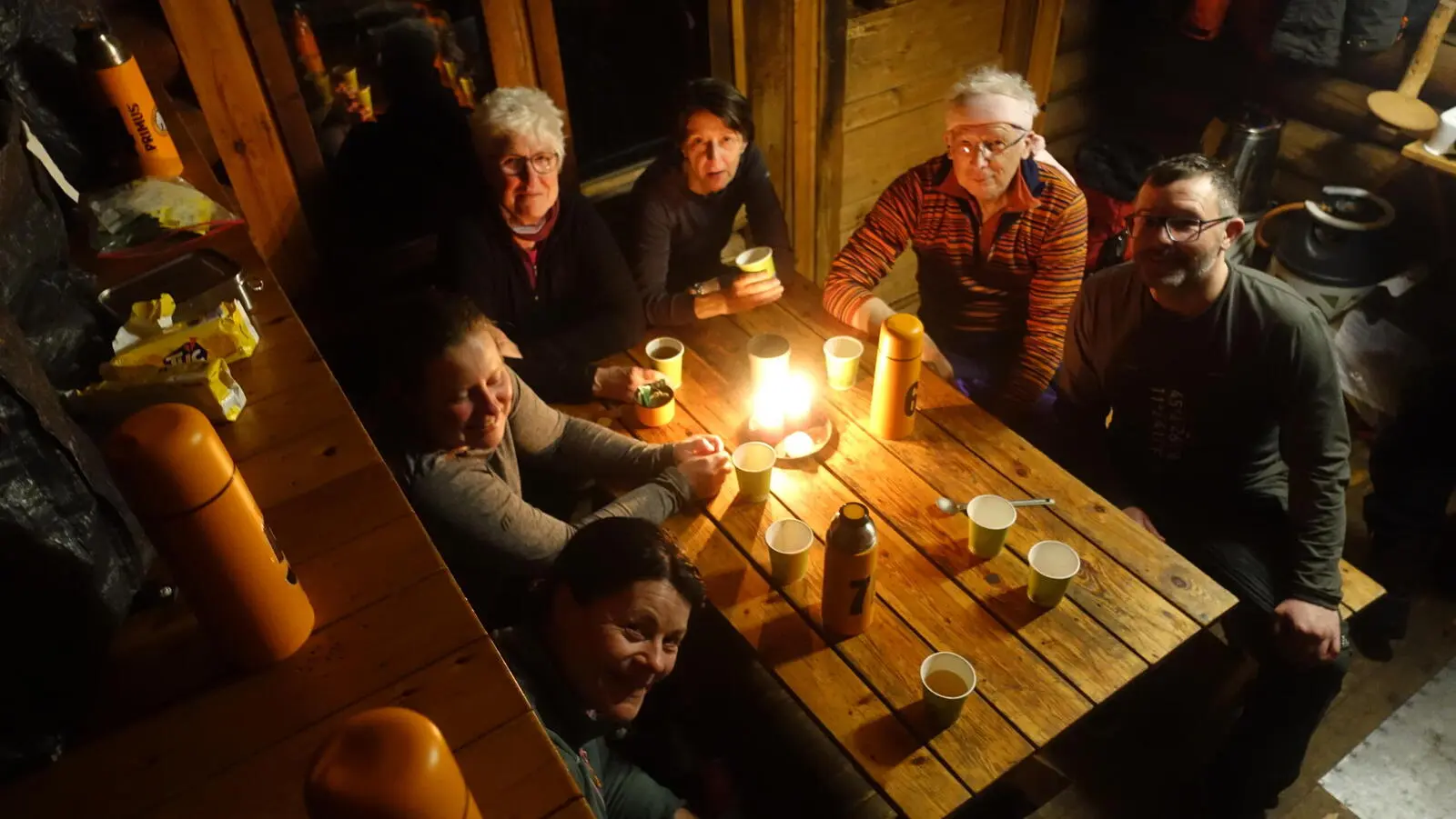 Gute Stimmung in der Ravdasjärvi Wildnishütte, Ihre Unterkunft für 2 Nächte