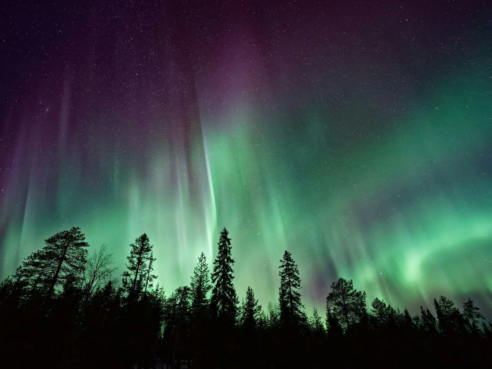 Mit etwas Glück zeigen sich am Abend Nordlichter am Himmel