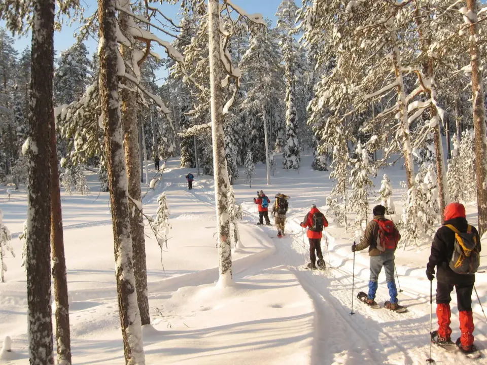 Schneeschuhwandern in Finnlands wildem Osten