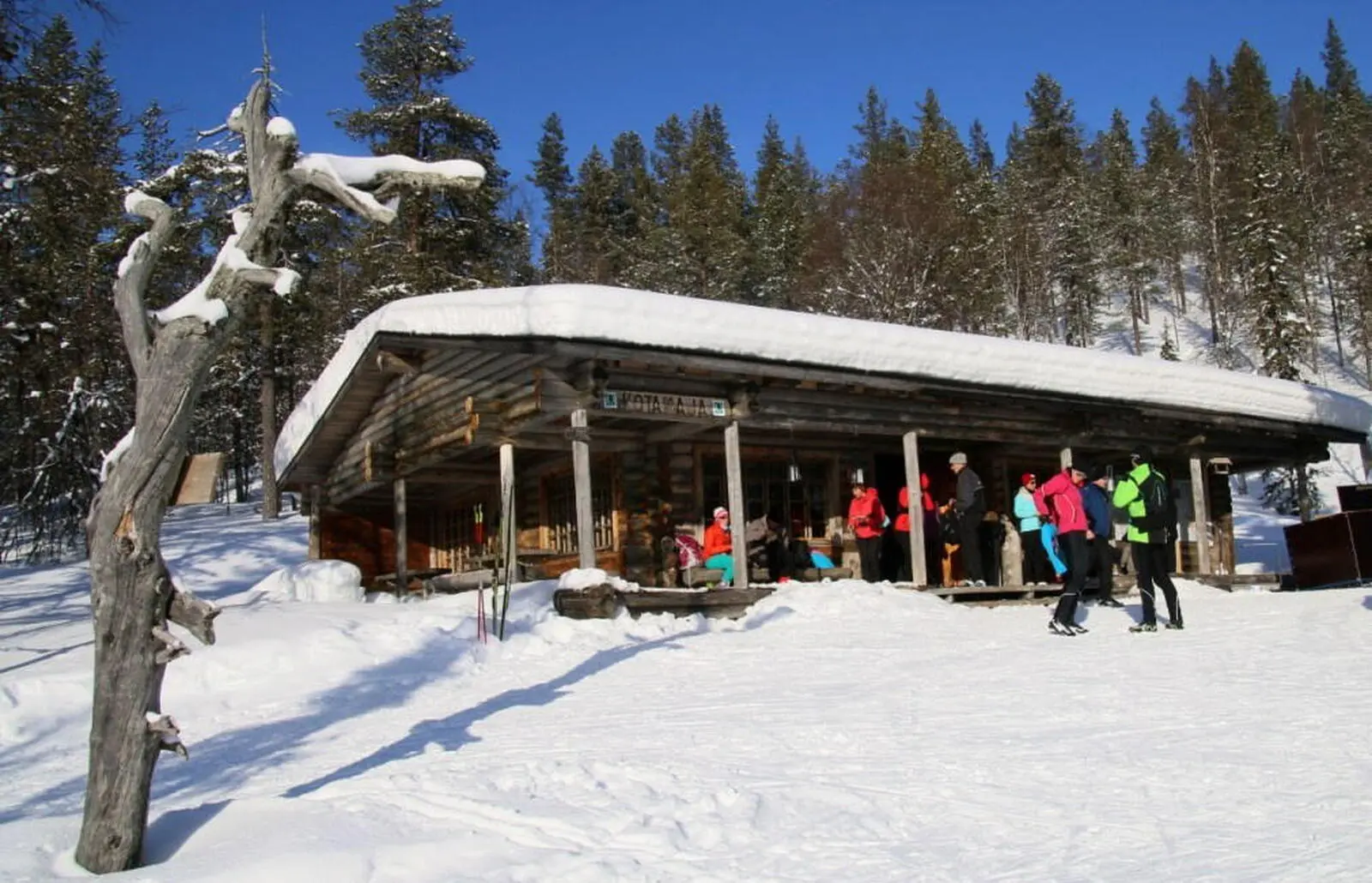Pausenhütten Im Nationalpark Pallas-Ylläs inklusive kleinem Kiosk