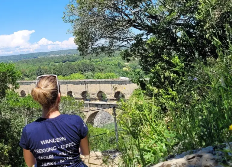 Aussicht auf den berühmten Pont du Gard