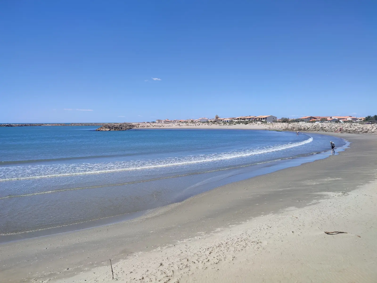 Kilometerlange Strände an der Mittelmeerküste der Camargue