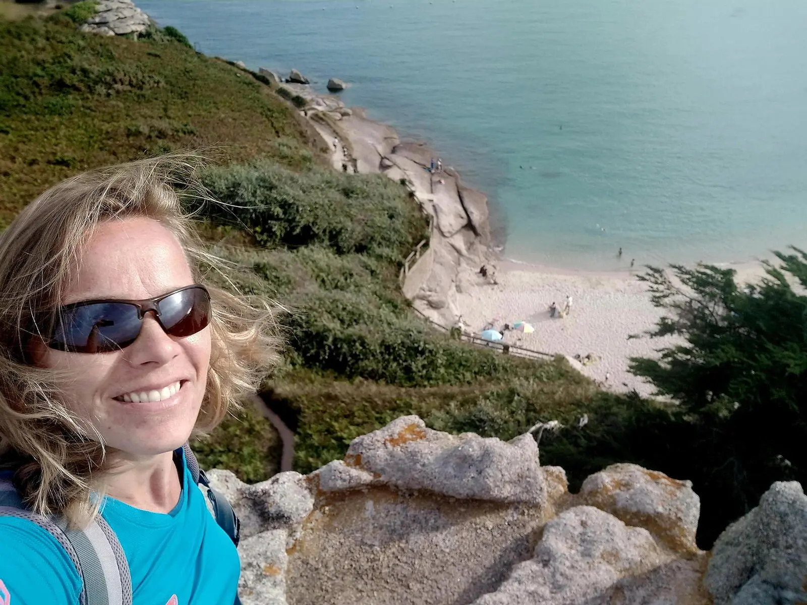 Ausblick auf die bretonische Küste