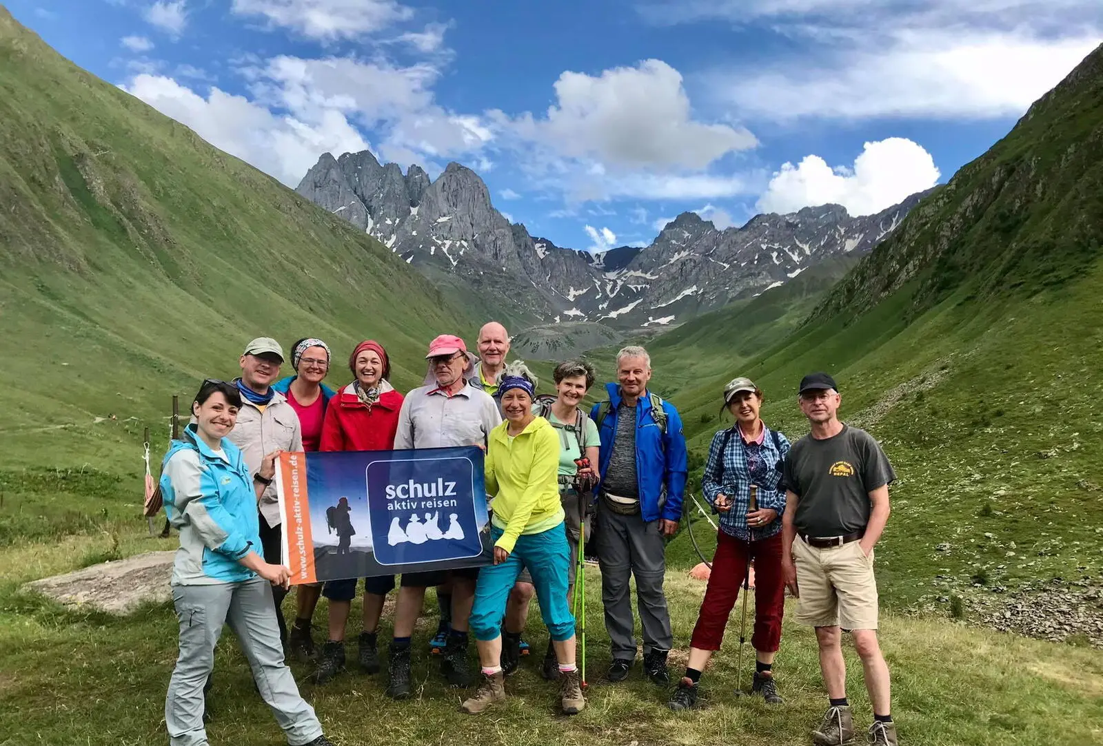 Unsere Reisegruppe im Großen Kaukasus