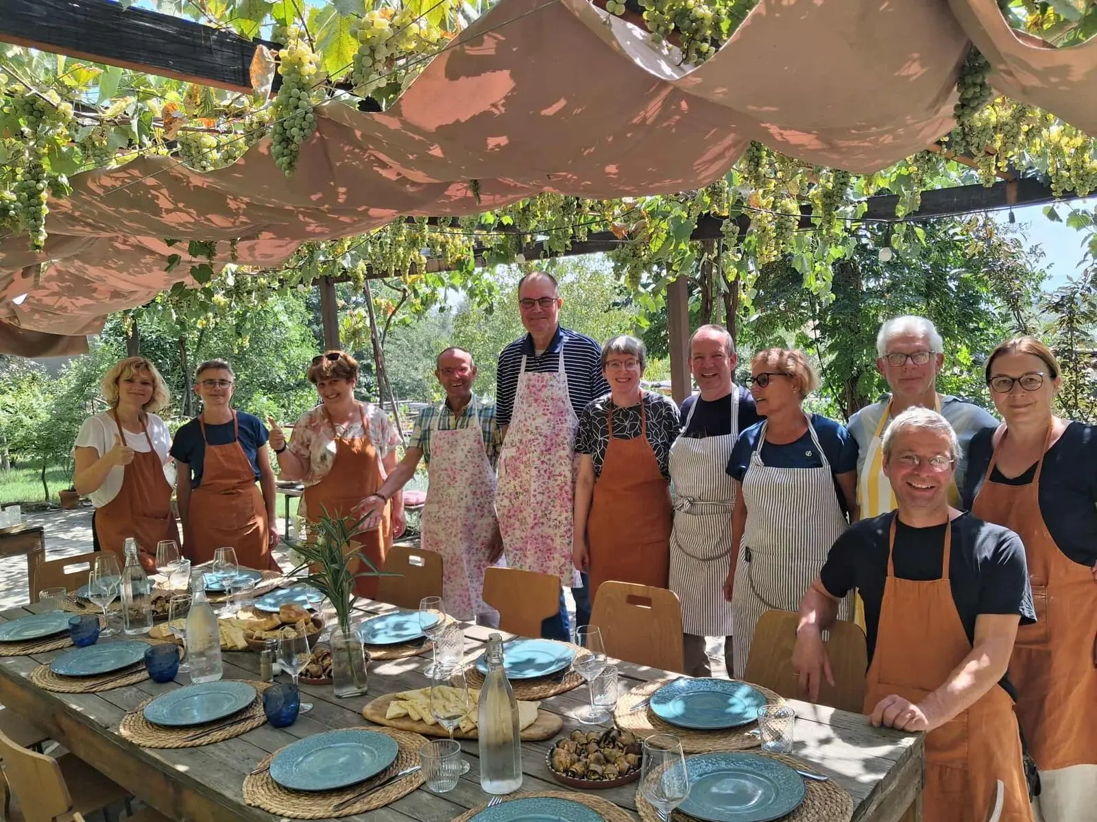 Gastfreundschaft pur – mit Zutaten aus dem Garten unserer Gastgeber