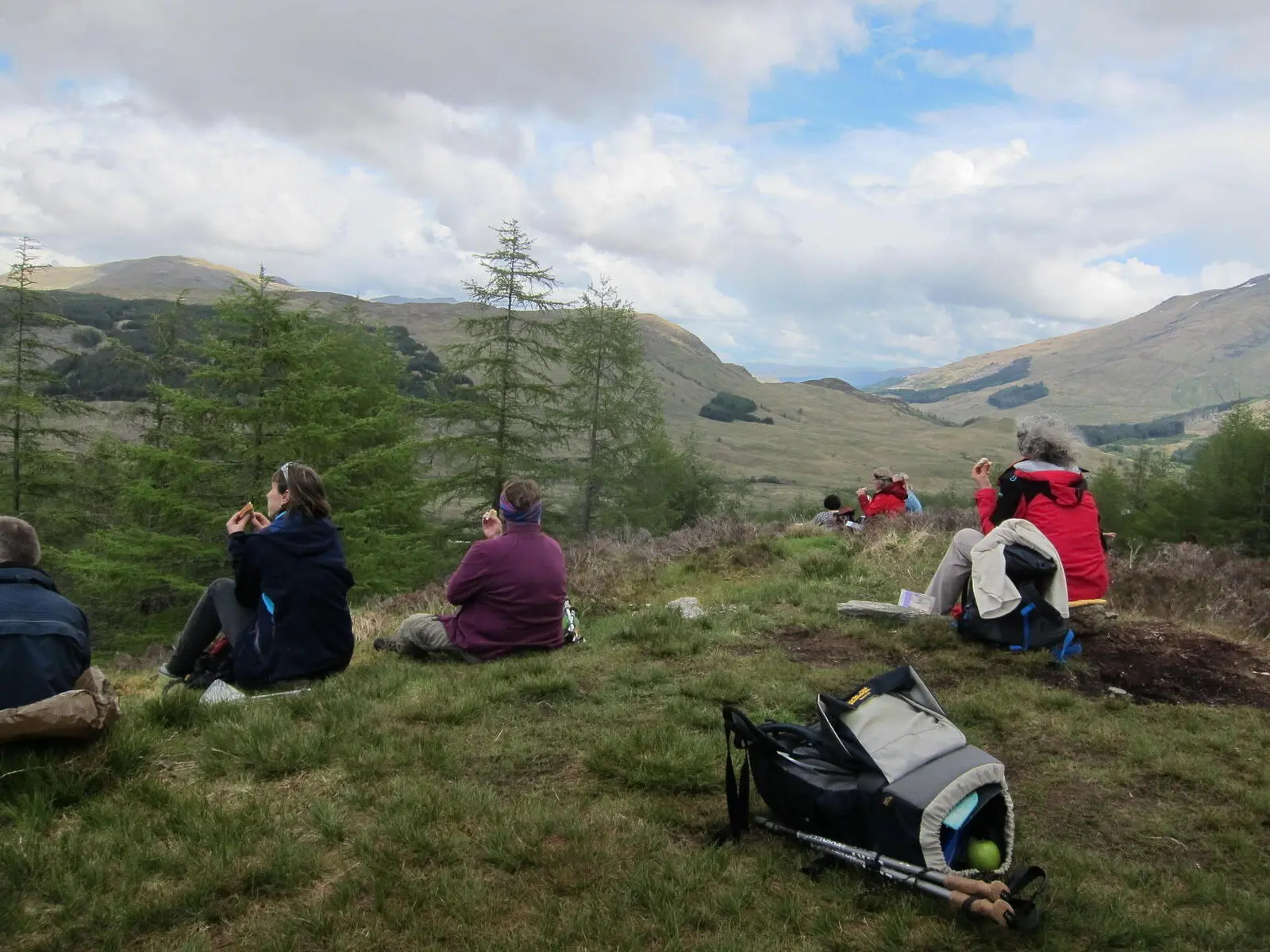 Picknick inmitten der einzigartigen Landschaft der Highlands