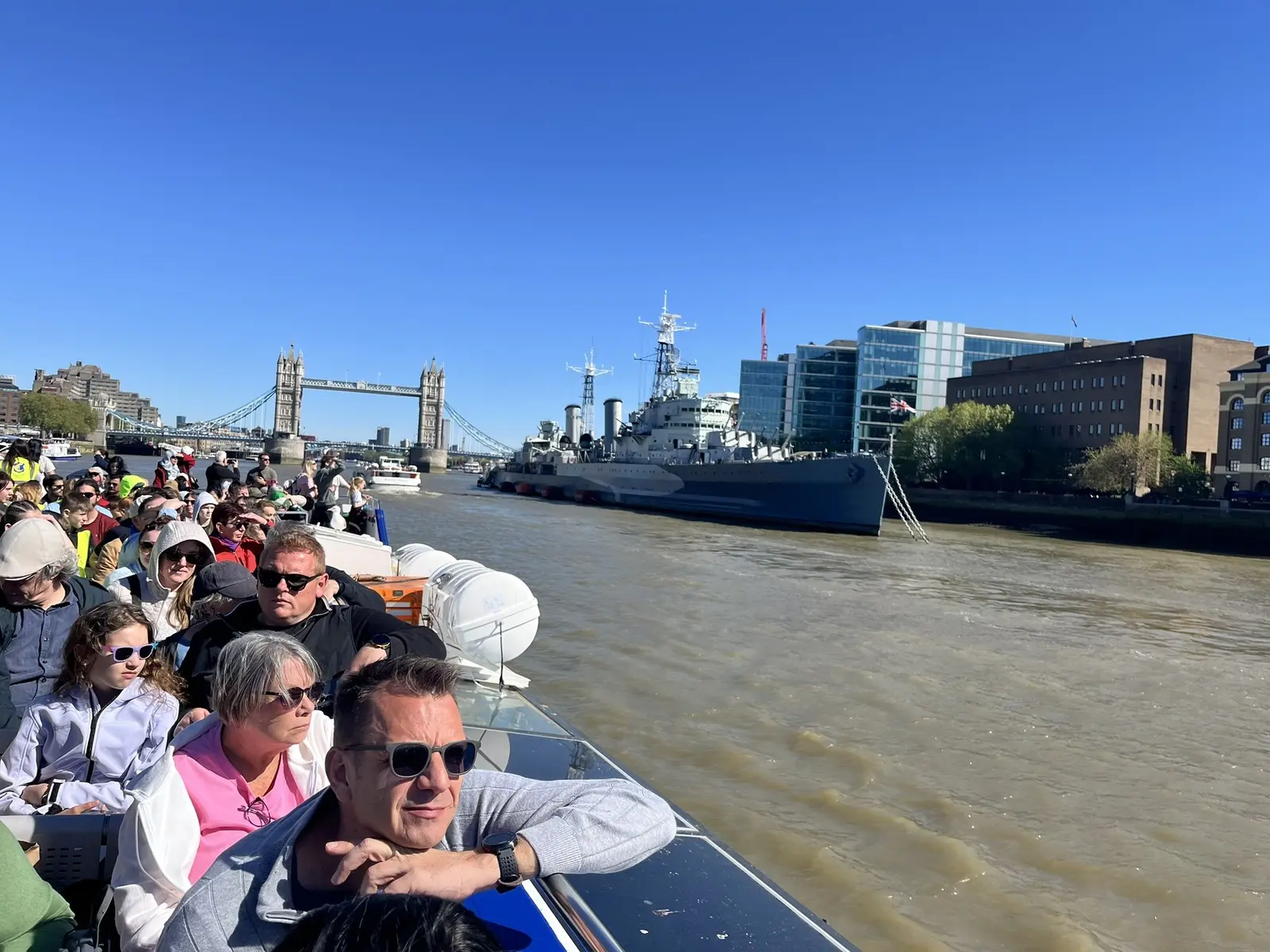 Entspannung vor dem Marathon bei einer entspannten Bootstour auf der Themse