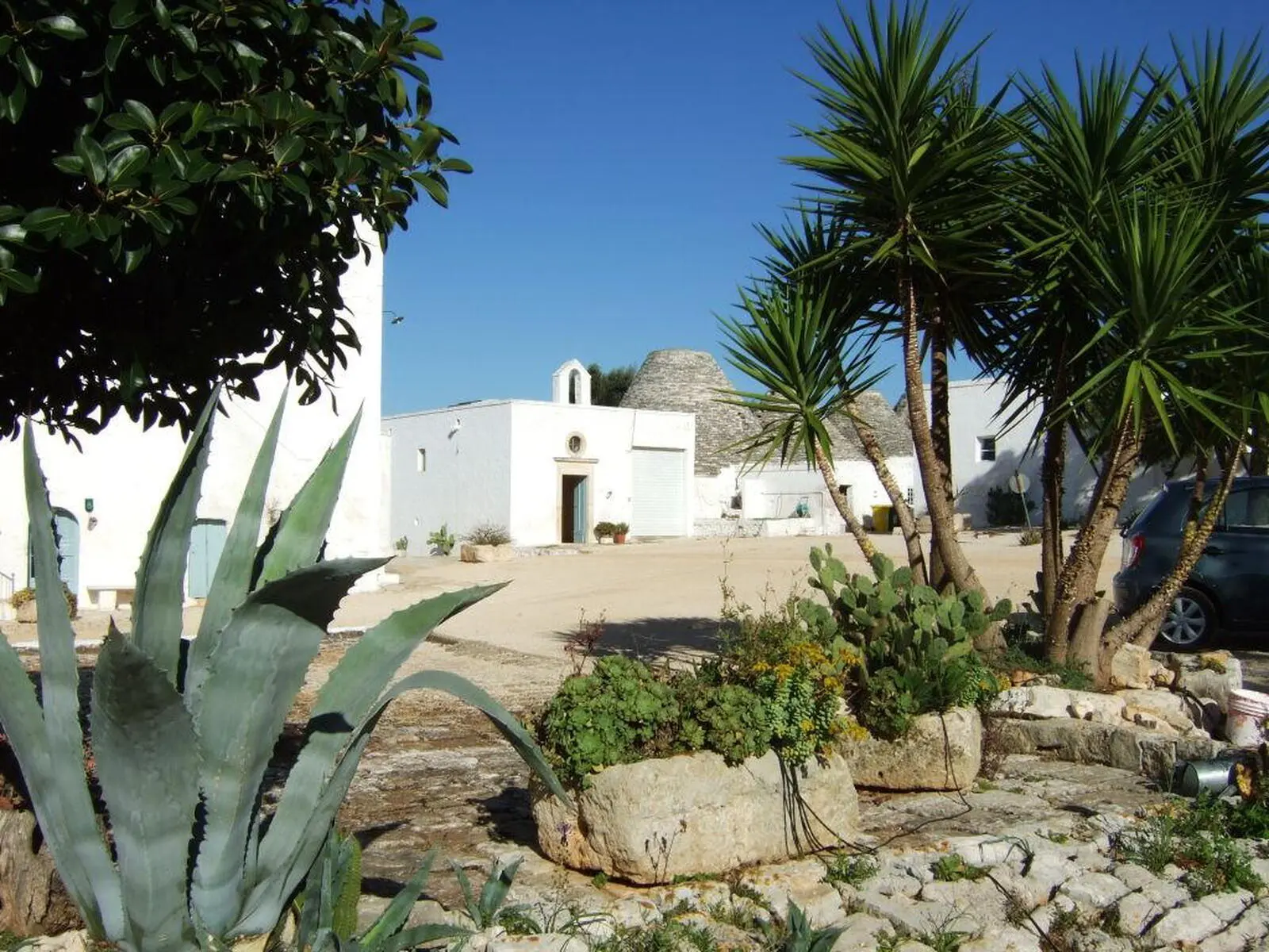 Blick in den Innenhof der Masseria
