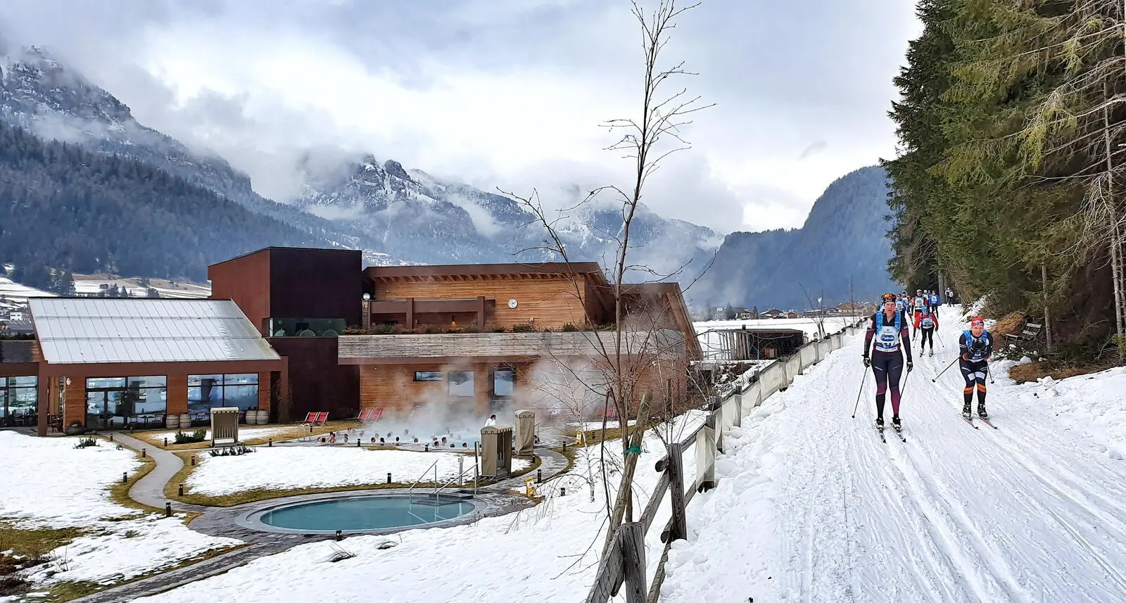 Sonntägliches Kontrastprogramm - Therme oder Skimarathon..?