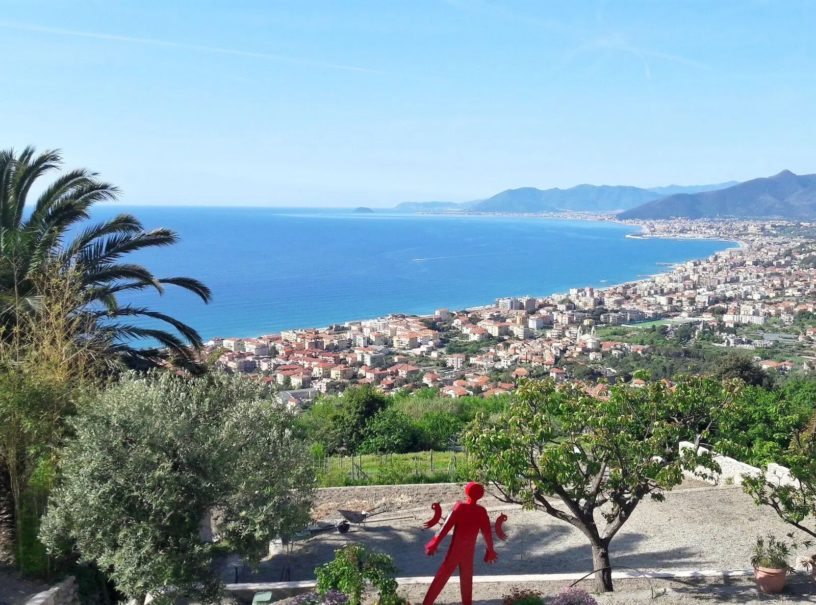 Aussicht von Verezzi auf das Mittelmeer