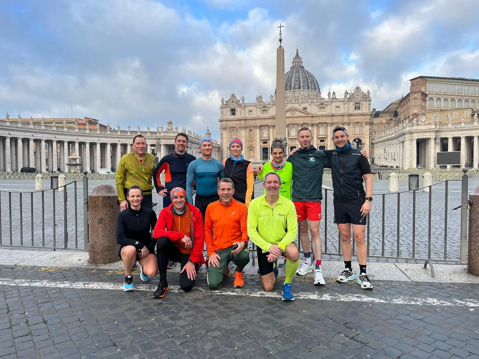 Beim Sightjogging am Samstagmorgen geht es auf Wunsch bis zum Vatikan...(März 2024)