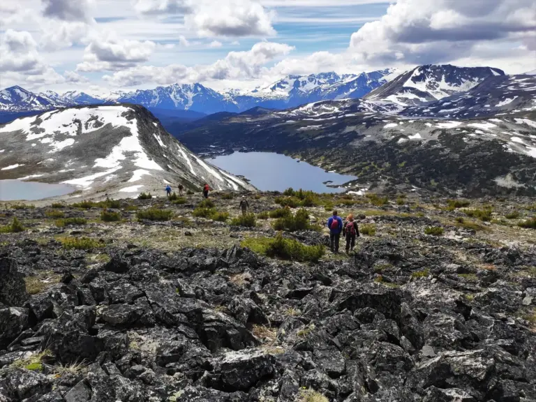 Kanadische Ausblicke bei Wanderungen in der Nähe von Mount Robson