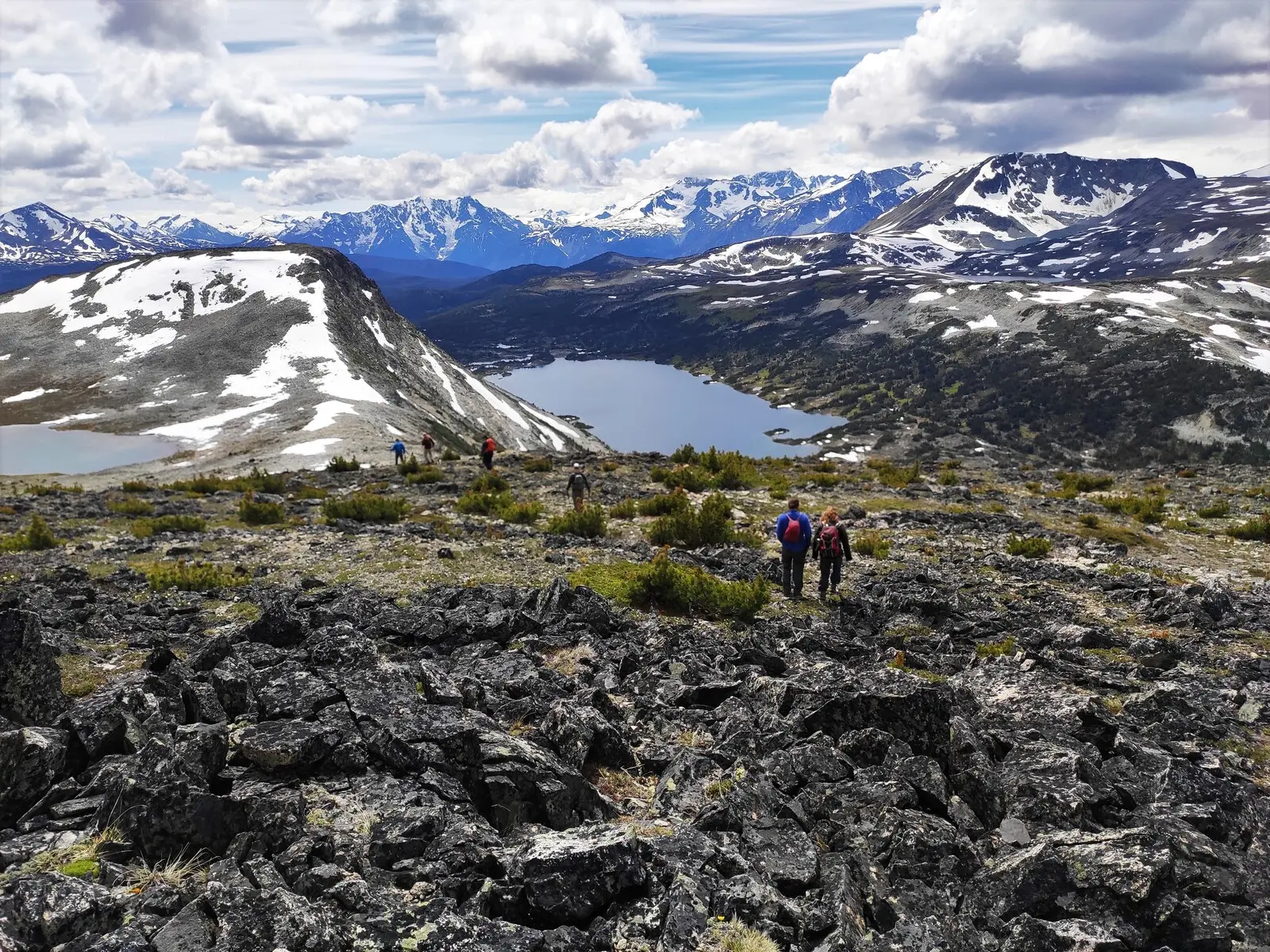 Kanadische Ausblicke bei Wanderungen in der Nähe von Mount Robson