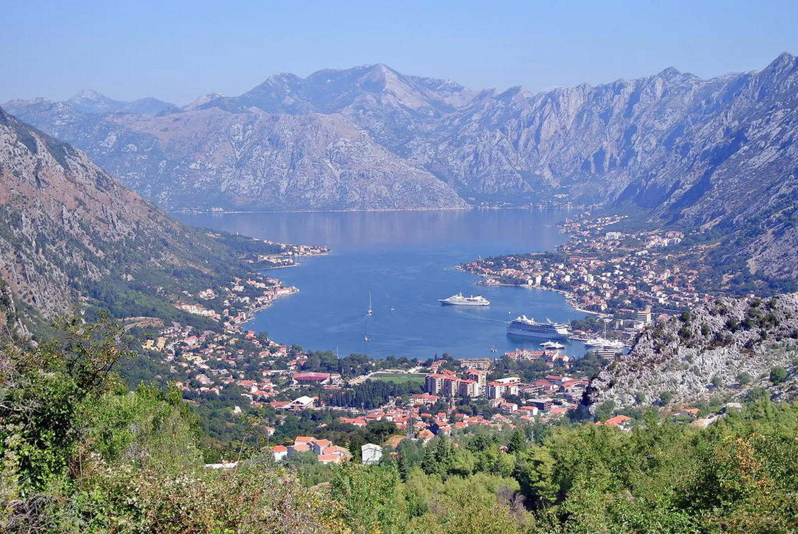 Der Blick auf die Bucht von Kotor ist einzigartig