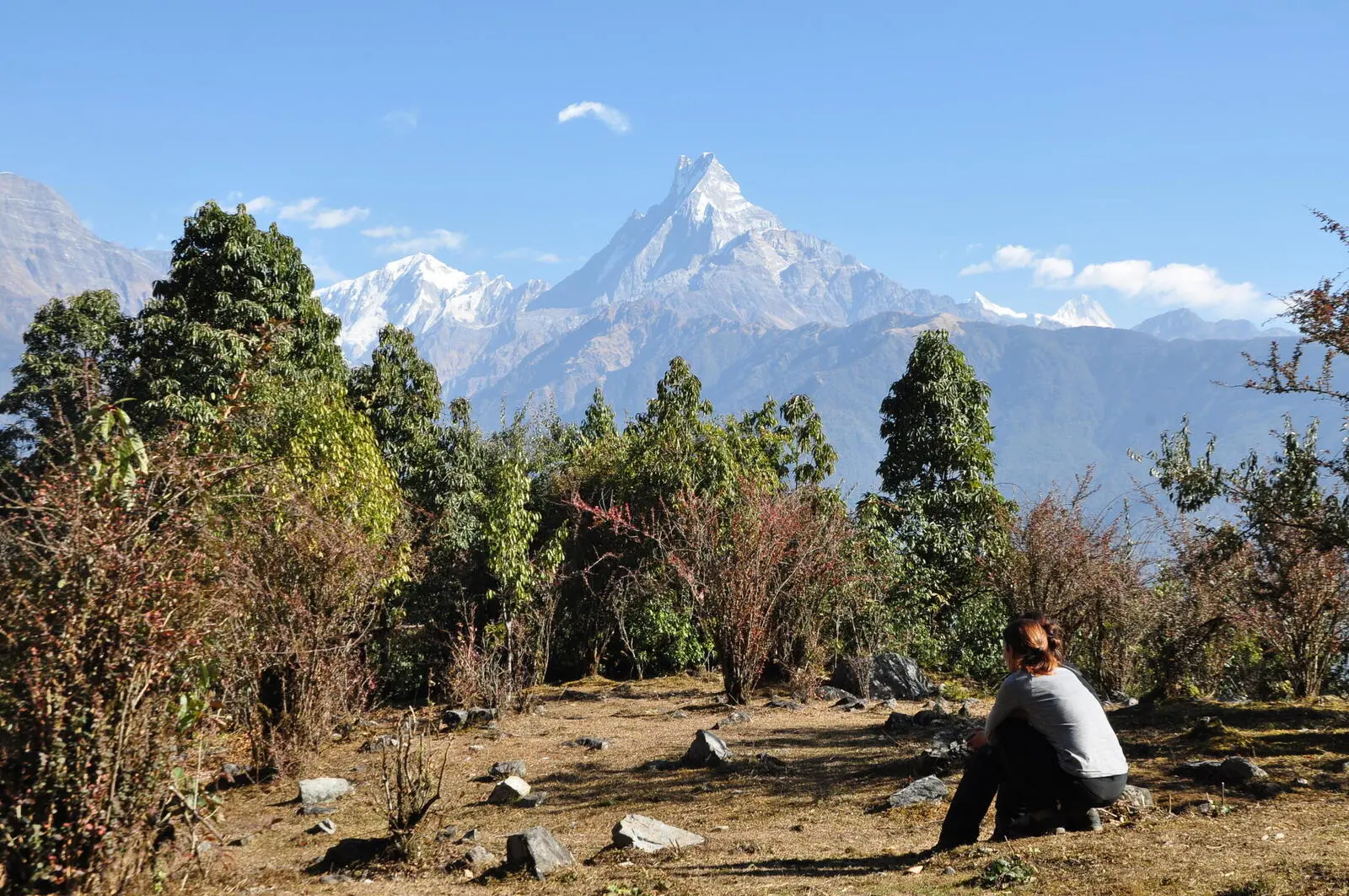 Unvergesslich – Ausblick auf den heiligen Machapucchare