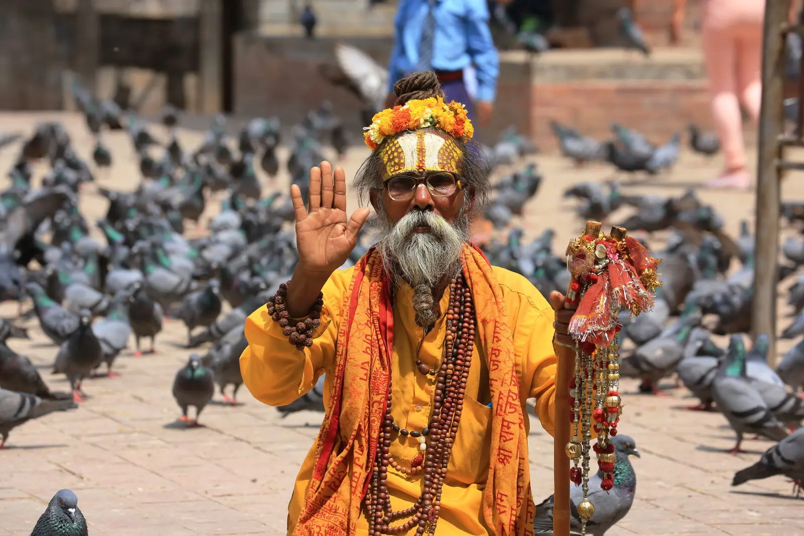 Namaste - Willkommen im Herzen des Himalaya (Foto: R. Lubiger).
