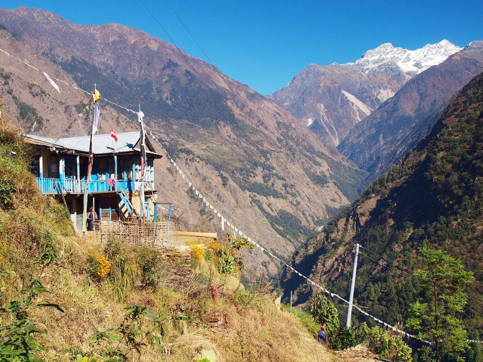 Der offene Blick ins Langtang-Tal lässt die Spannung steigen.
