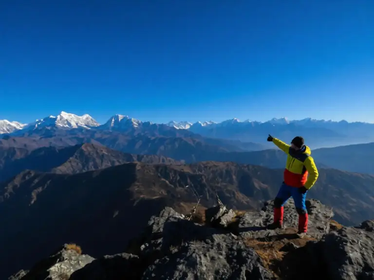 Pikey Peak: 360°-Panorama über die höchsten Gipfel inkl. Everest und Lhotse
