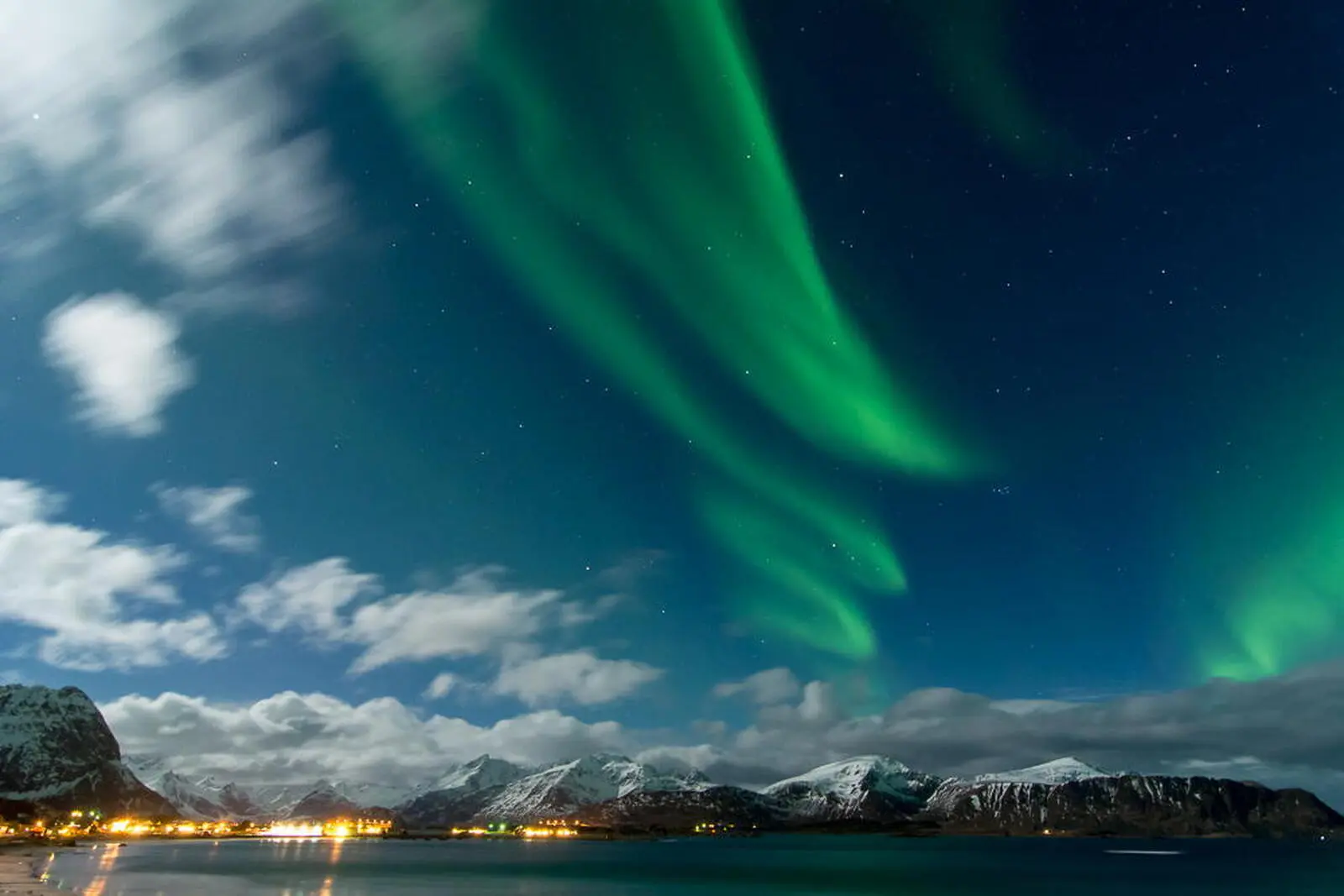 Polarlichter am Himmel