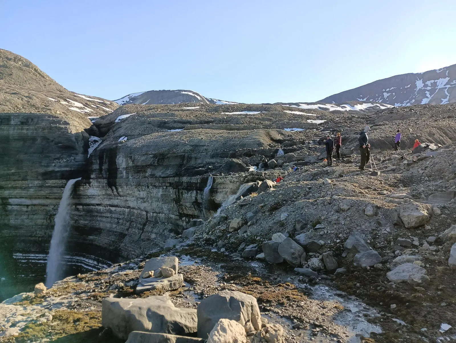 Erster Abendausflug auf dem "Eisbären-Trail", 3. Tag.