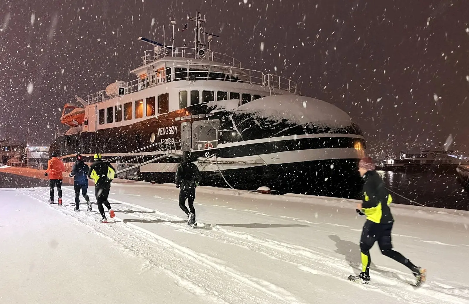 Morgenläufchen durch das tief winterliche Tromsö