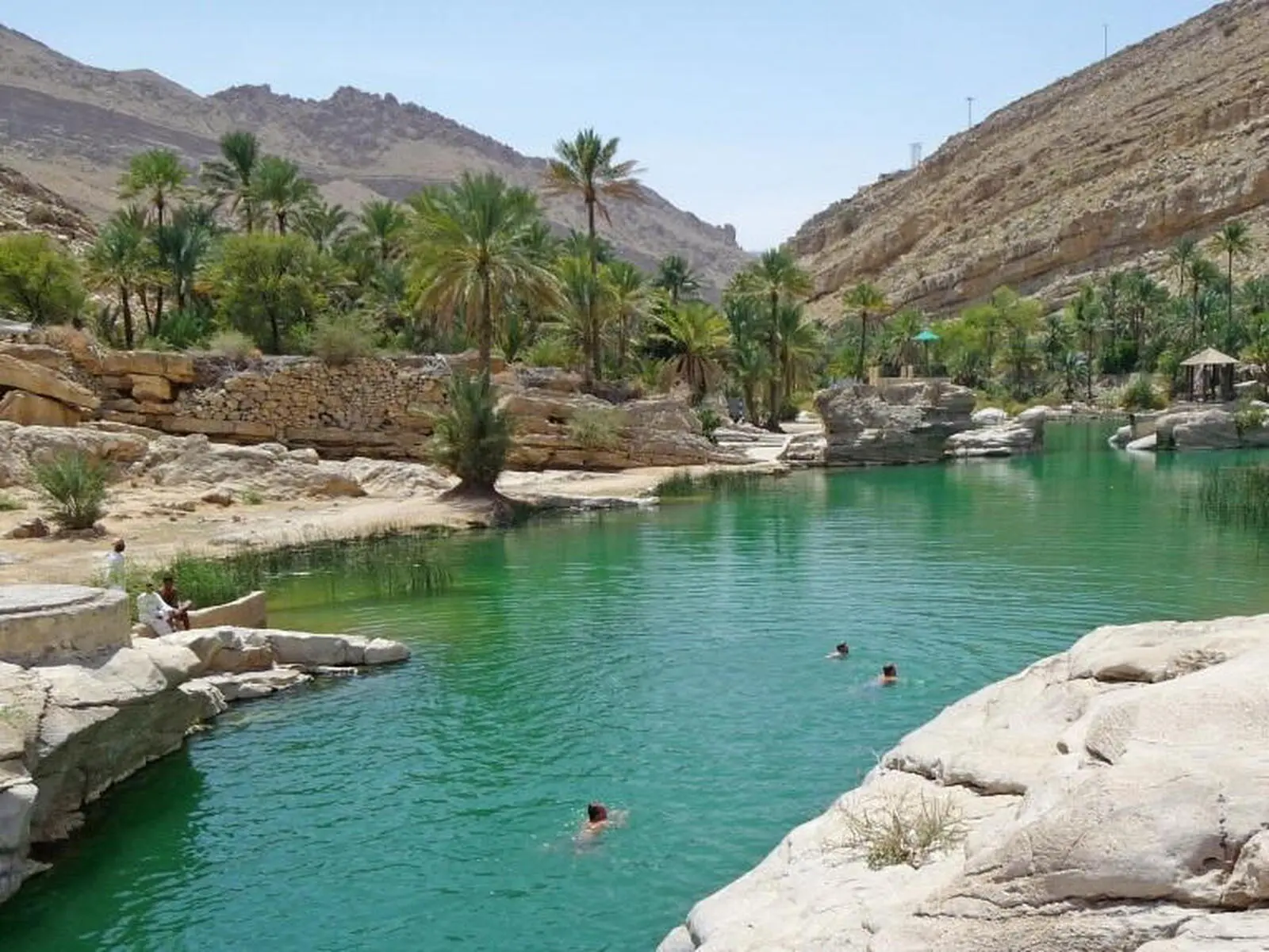 Im Wadi Bani Khalid warten erfrischende, natürlich Pools 
