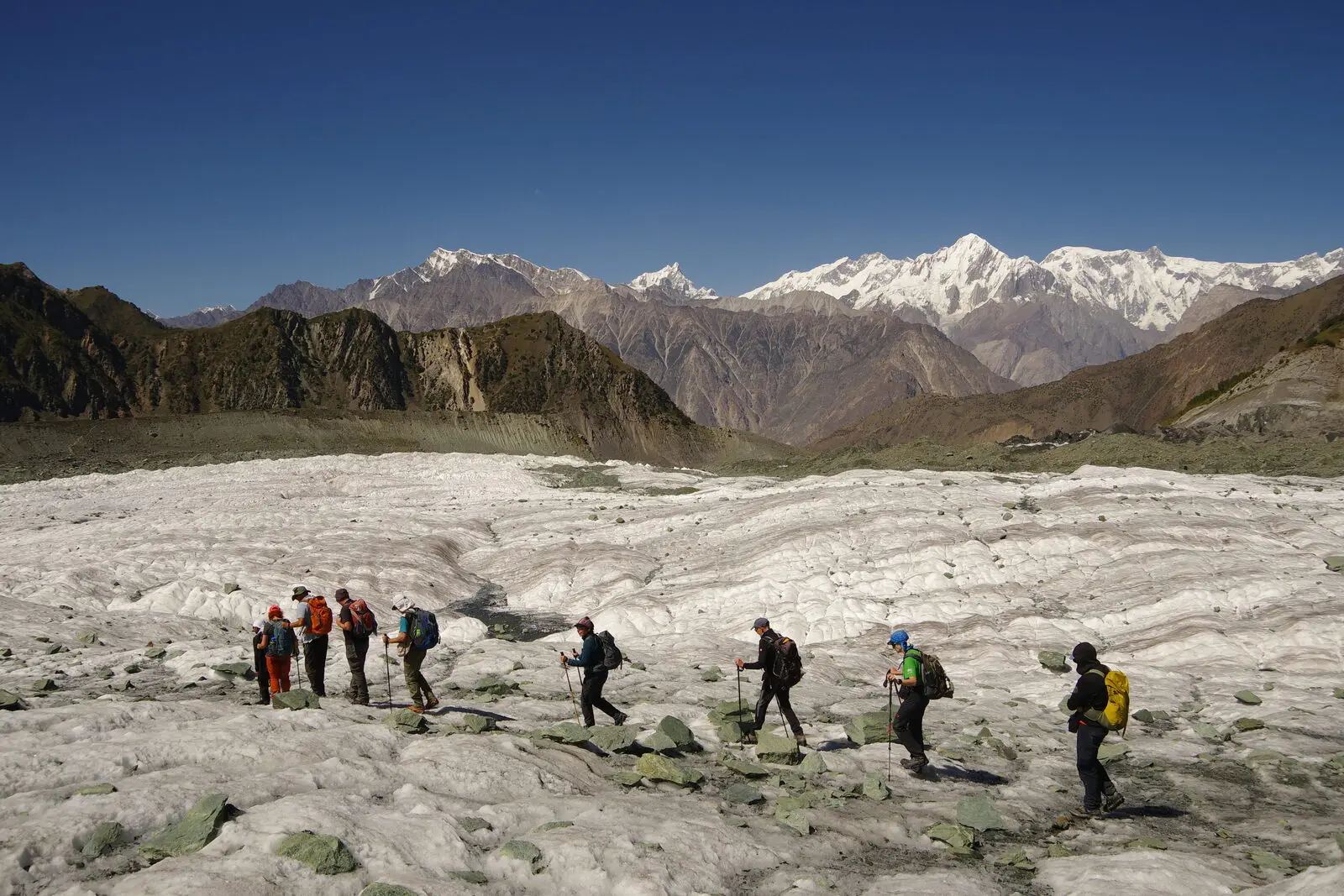 Bei der Wanderung über den Gletscher sind keine Vorkenntnisse erforderlich