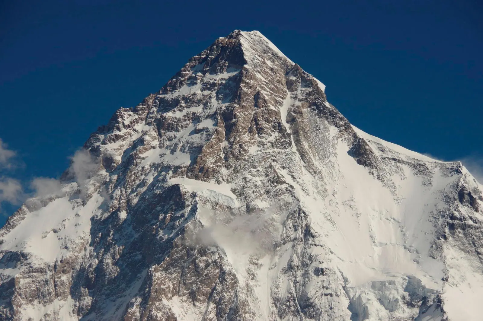 Blick vom Basislager auf den K2 - mit 8611 m höchster Gipfel Pakistans