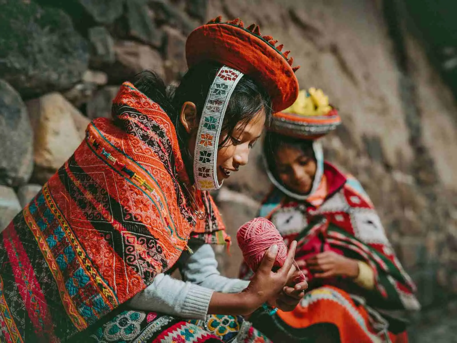 Handwerkskunst auf dem Markt in Pisac