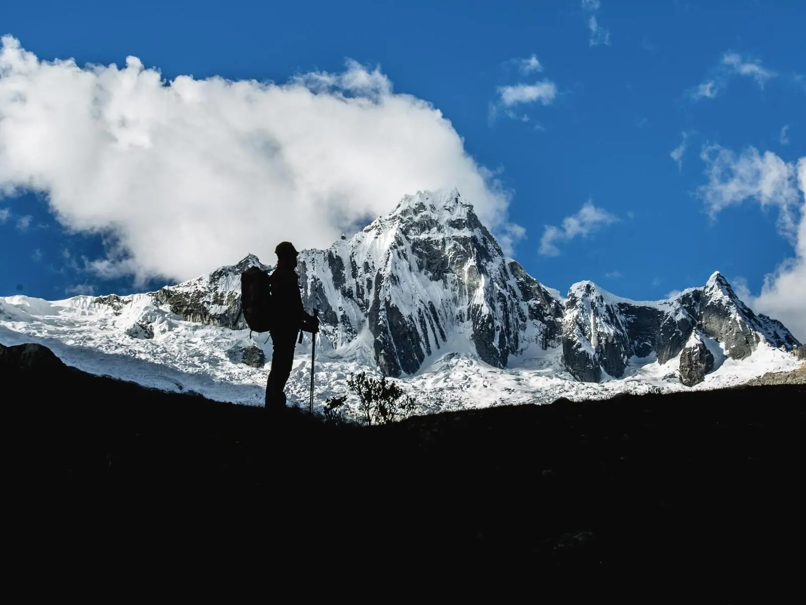 Phantastische Bergpanoramen in Huaraz im Norden von Peru