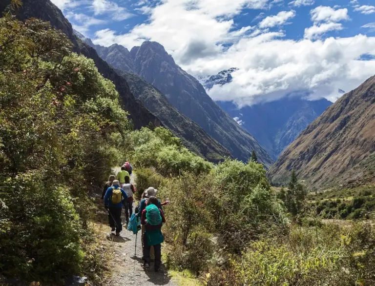 In einem Seitental des Salkantay Treks in völliger Abgeschiedenheit wandern